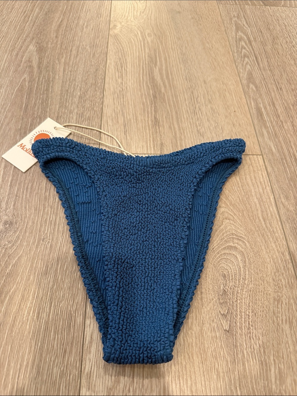 NWT Mollusk Ripple True Blue Bikini Bottom One Size - Picture 3 of 5